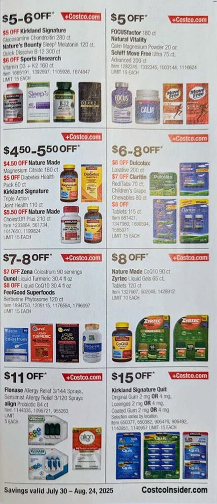 Costco August 2025 Coupon Book Page 22