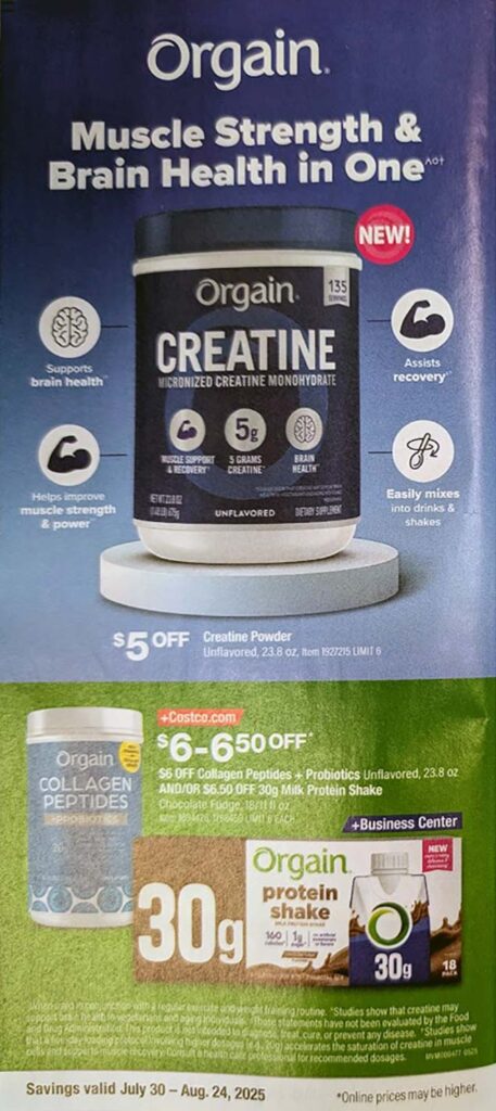 Costco August 2025 Coupon Book Page 3