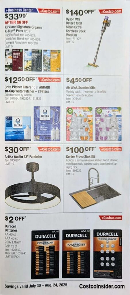 Costco August 2025 Coupon Book Page 8