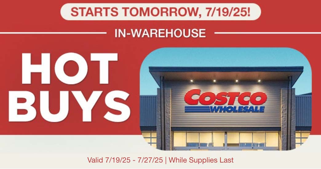 Costco July 2025 Hot Buys Coupons Cover