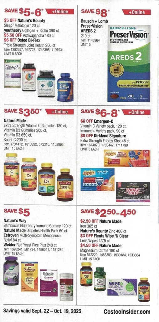 Costco October 2025 Coupon Book Page 22