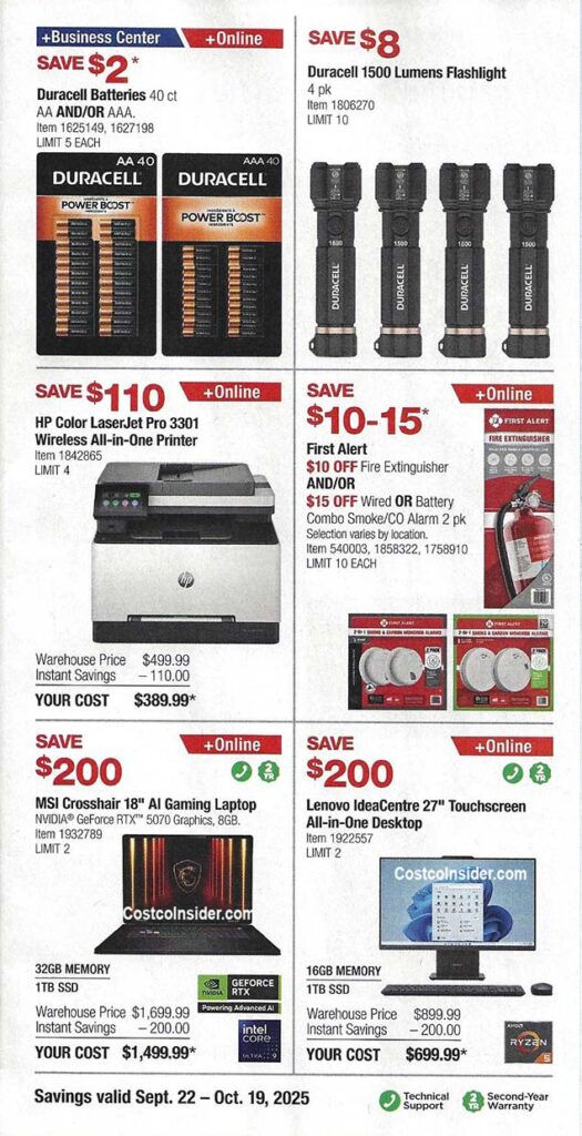 Costco October 2025 Coupon Book Page 8
