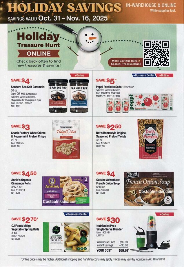 Costco Black Friday 2025 Ad Page 1