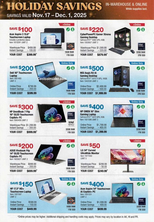 Costco Black Friday 2025 Ad Page 19