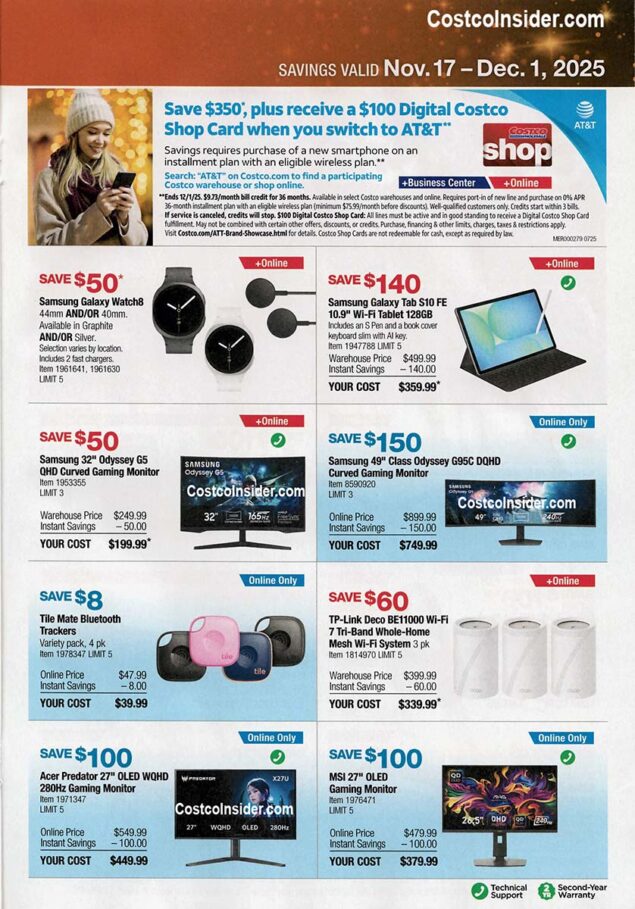 Costco Black Friday 2025 Ad Page 20