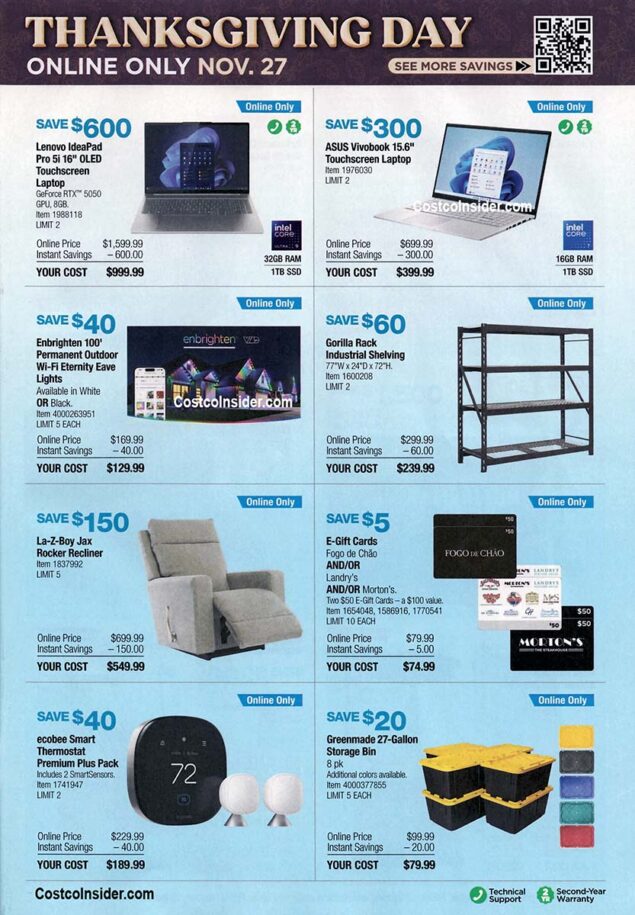 Costco Black Friday 2025 Ad Page 22