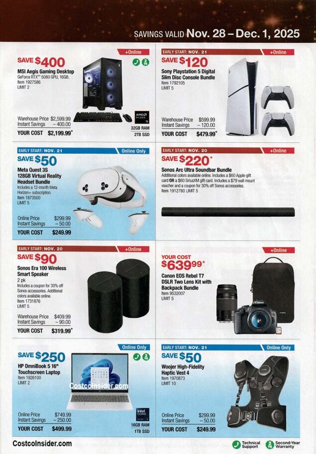 Costco Black Friday 2025 Ad Page 26