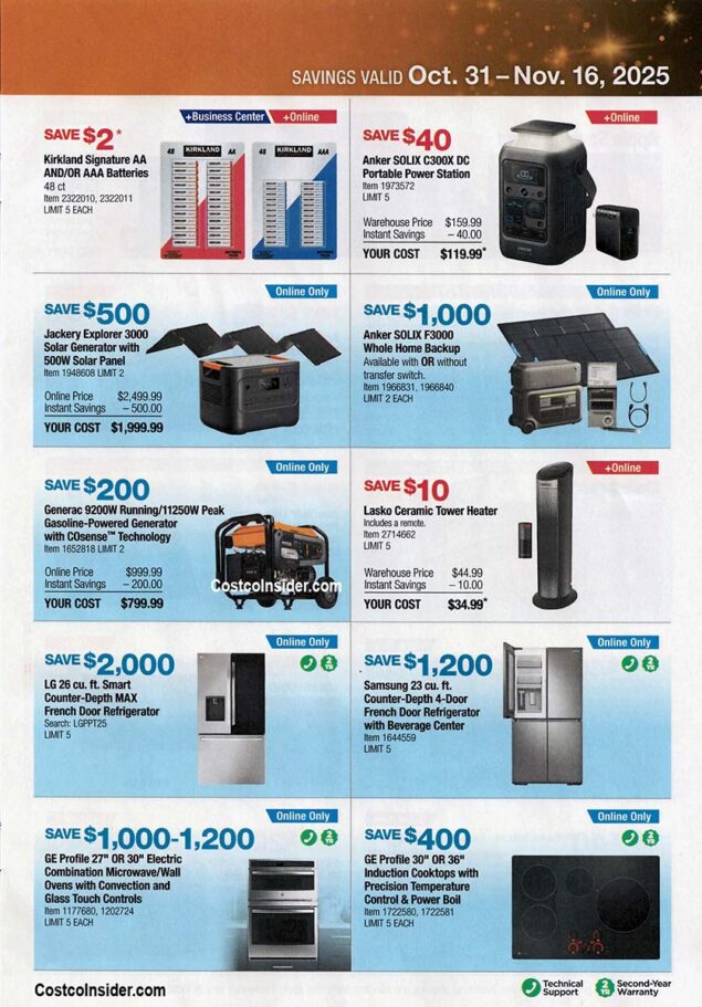Costco Black Friday 2025 Ad Page 6