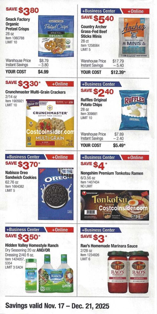 Costco December 2025 Coupon Book Page 17