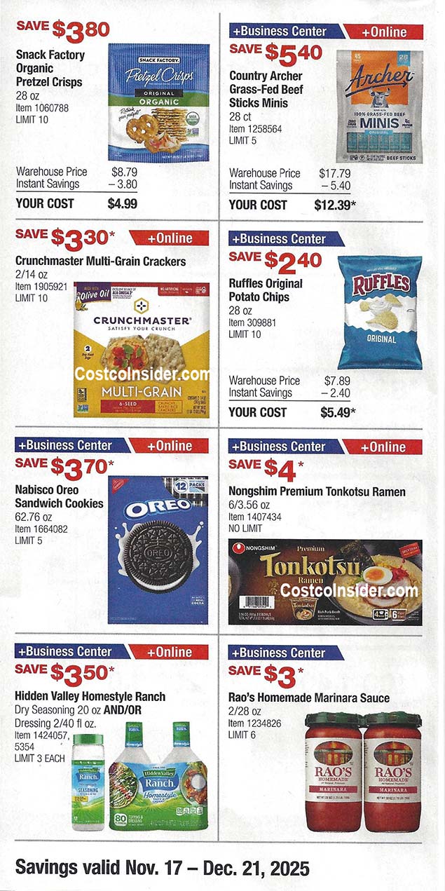 Costco December 2025 Coupon Book Page 17