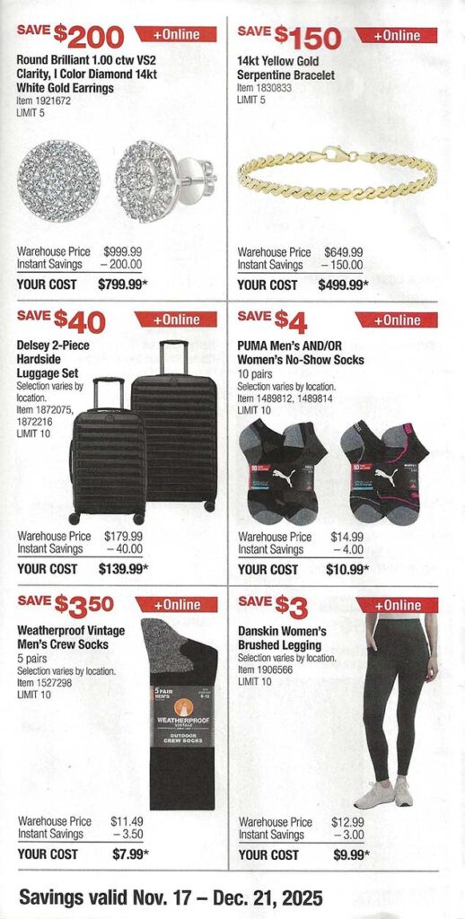 Costco December 2025 Coupon Book Page 3