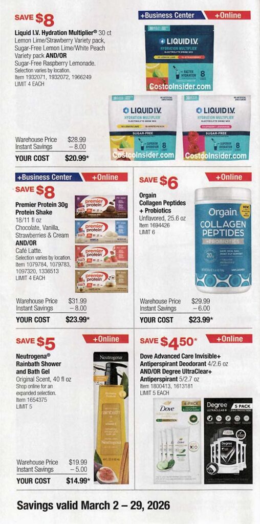 Costco March 2026 Coupon Book Page 3