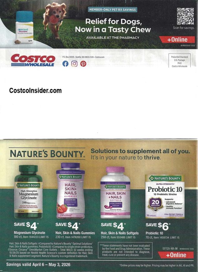Costco April 2026 Coupon Book Page 19
