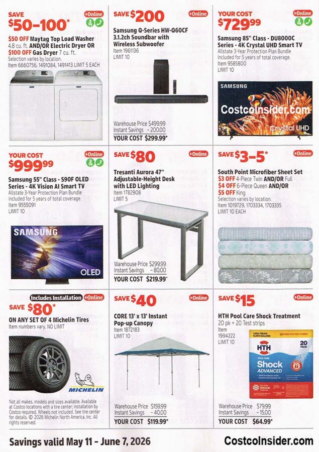 Costco May 2026 Coupon Book Page 9