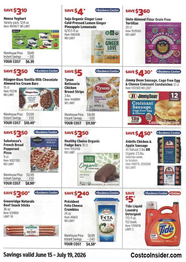Costco June and July 2026 Coupon Book Page 13