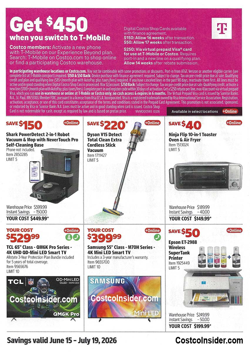 Costco June and July 2026 Coupon Book Page 3