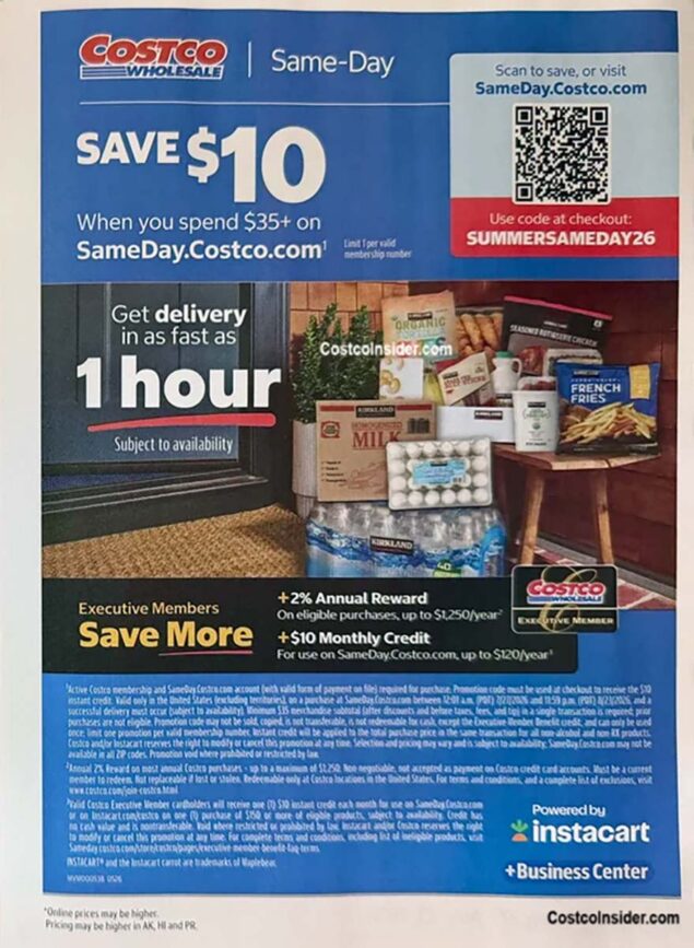 Costco August 2026 Coupon Book Page 10