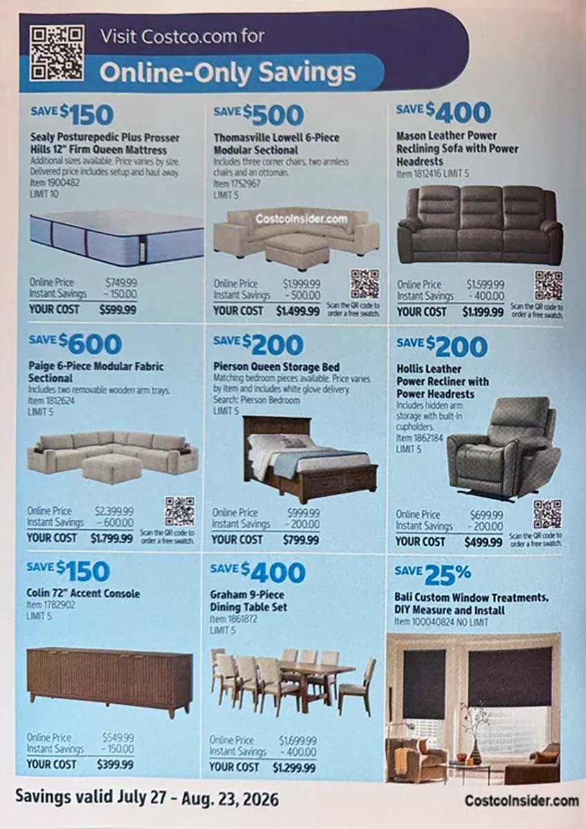 Costco August 2026 Coupon Book Page 11