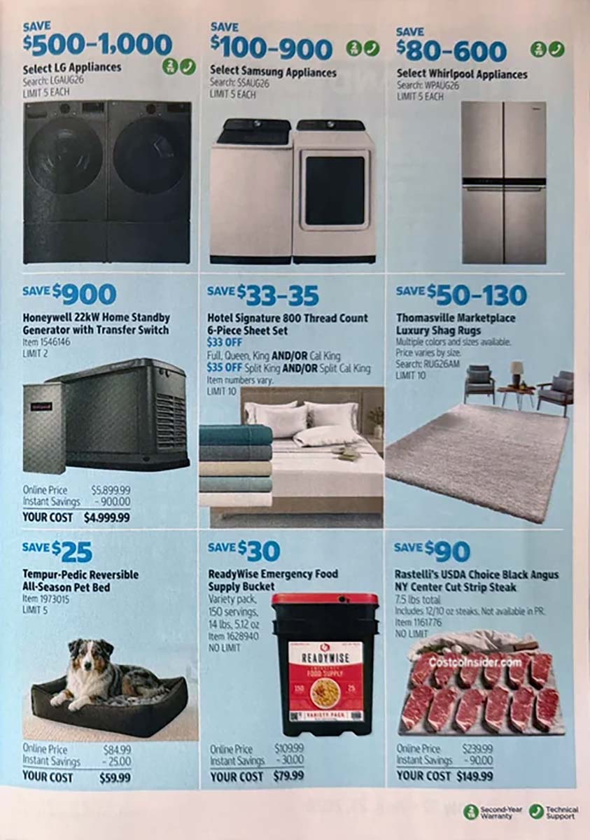 Costco August 2026 Coupon Book Page 12