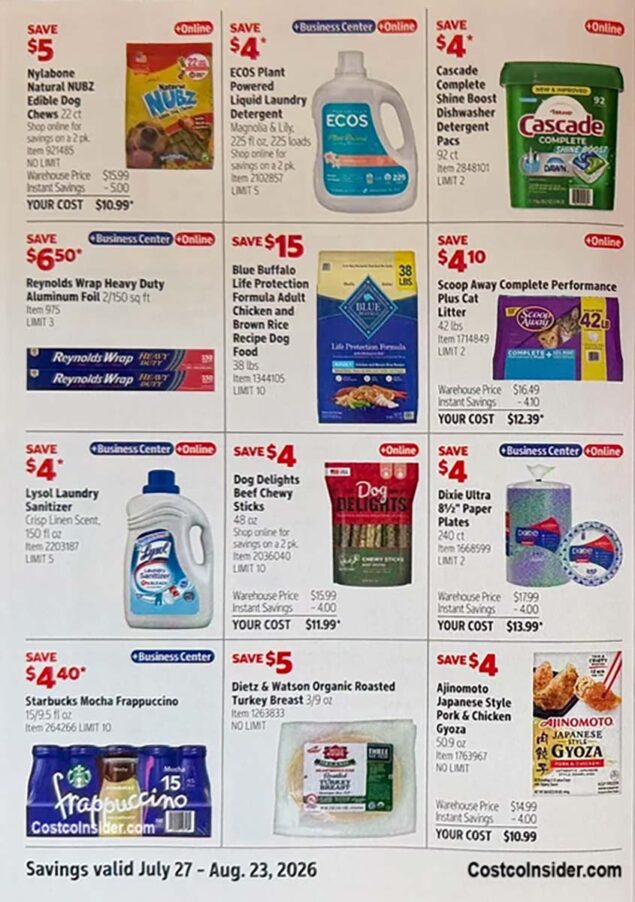 Costco August 2026 Coupon Book Page 15