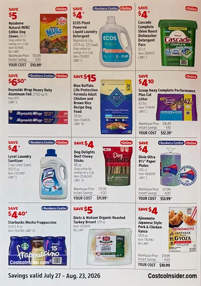 Costco August 2026 Coupon Book Page 15