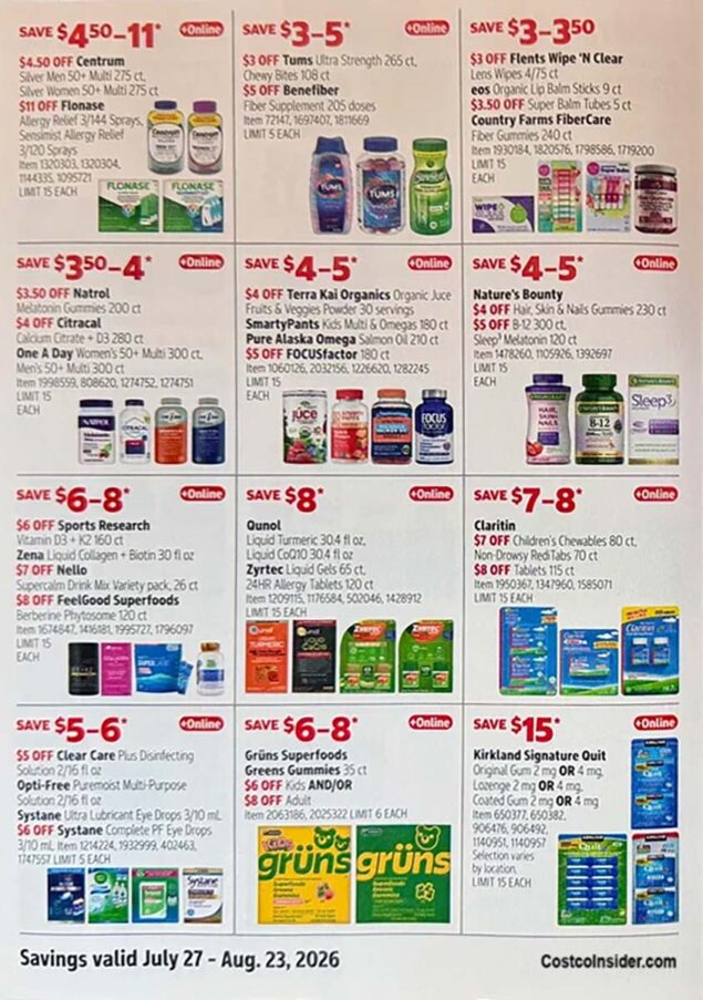 Costco August 2026 Coupon Book Page 19