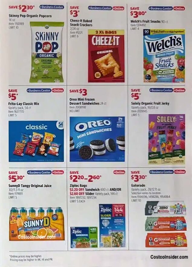 Costco August 2026 Coupon Book Page 2
