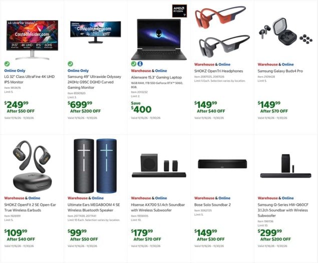 Costco Black Friday 2026 Ad Page 12