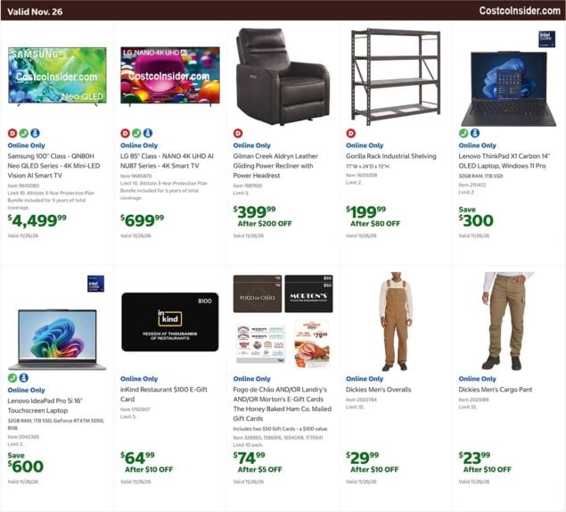 Costco Black Friday 2026 Ad Page 23